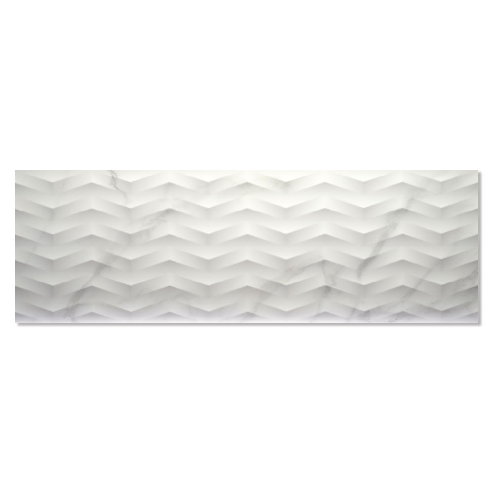 Marmor Kakel Lilac Vit Matt-Relief 40x120 cm